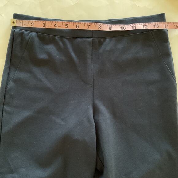 Quince Ultra Stretch Ponte Bootcut Pants Navy Womens S Quite Luxury 33” Inseam - Picture 8 of 11